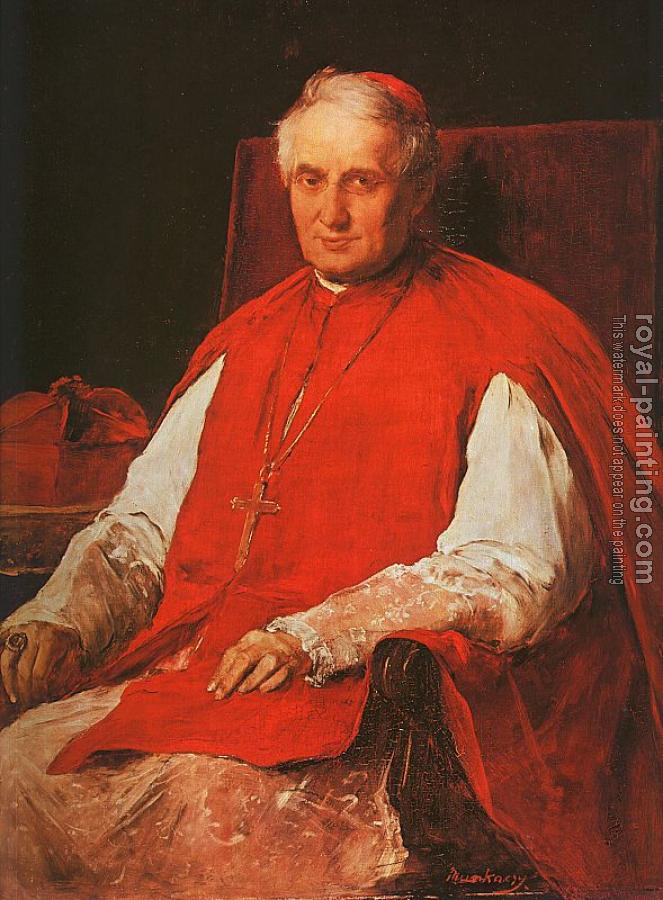 Mihaly Munkacsy : Portrait of Cardinal Lajos Haynald